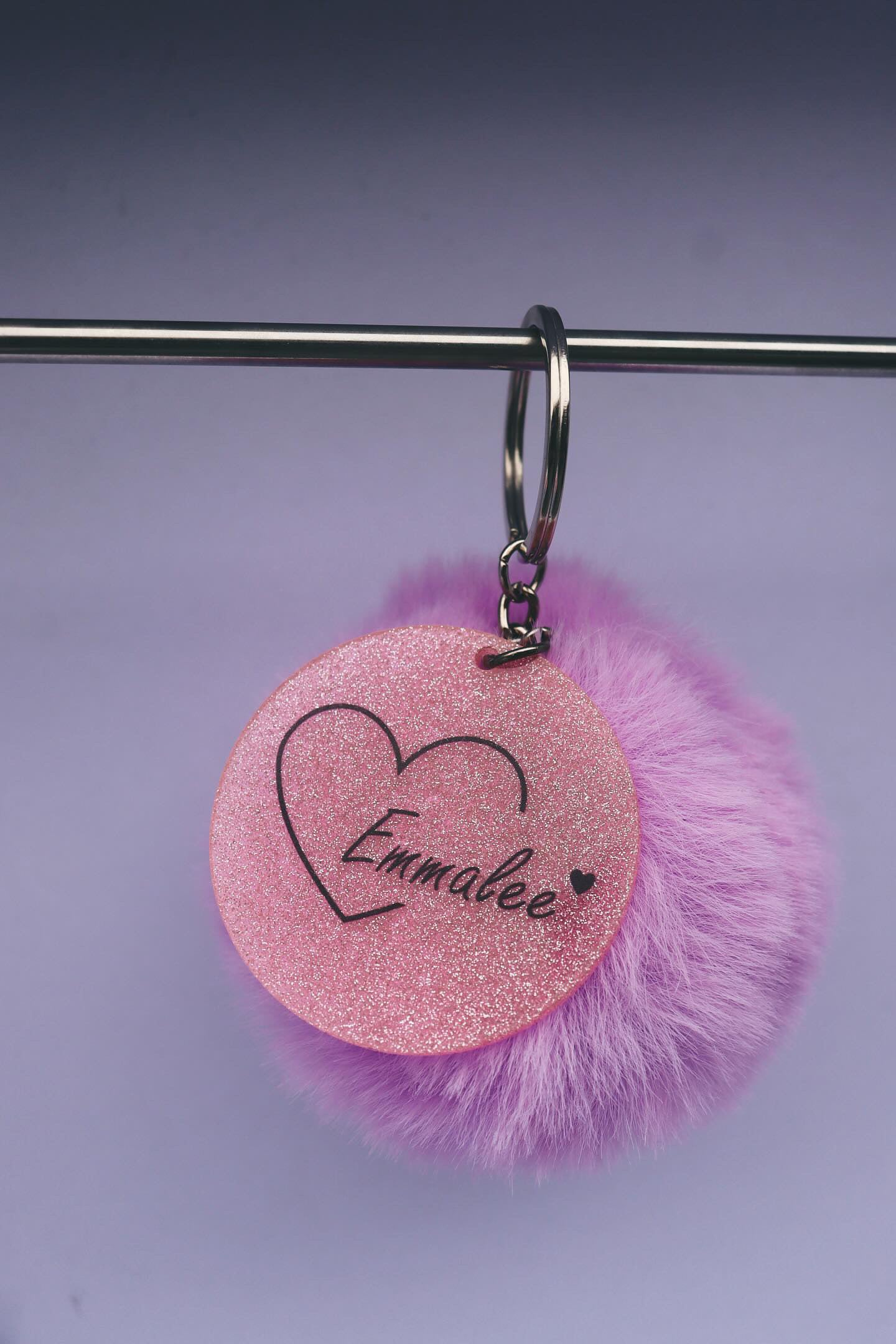 Purple Puff Keychains – Soft, Stylish, and Fun