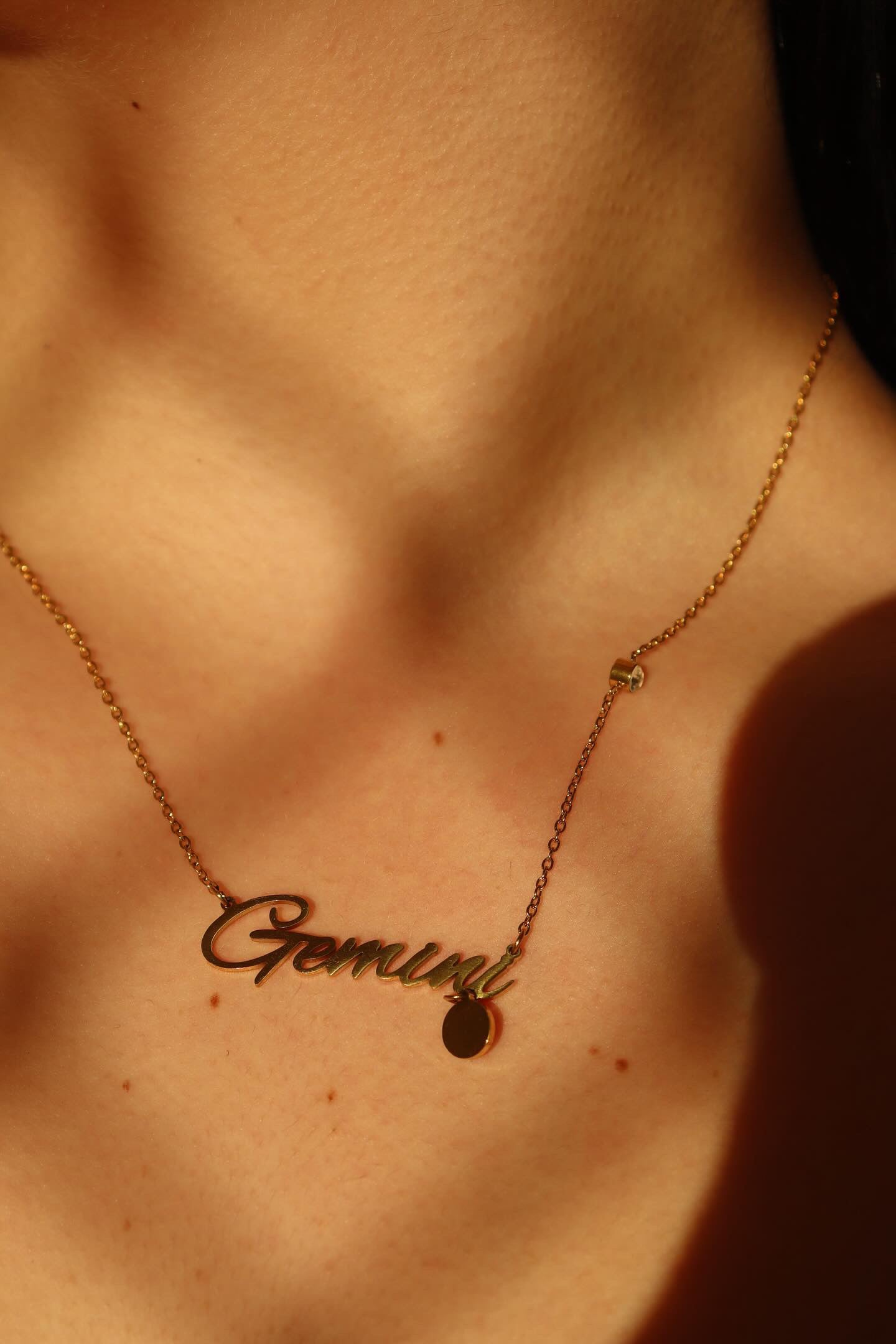 Gemini zodiac necklace