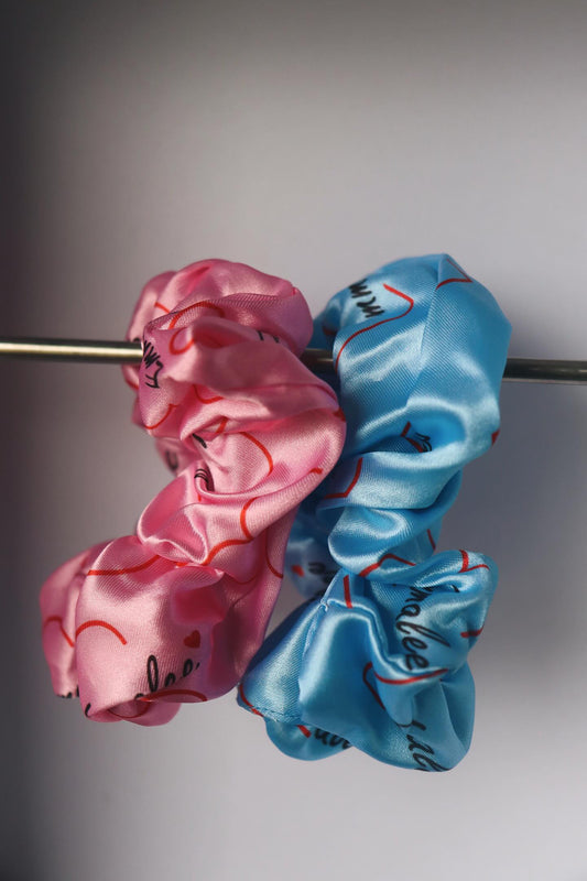 Two Scrunchies for $7!! Pink or Blue Scrunchies