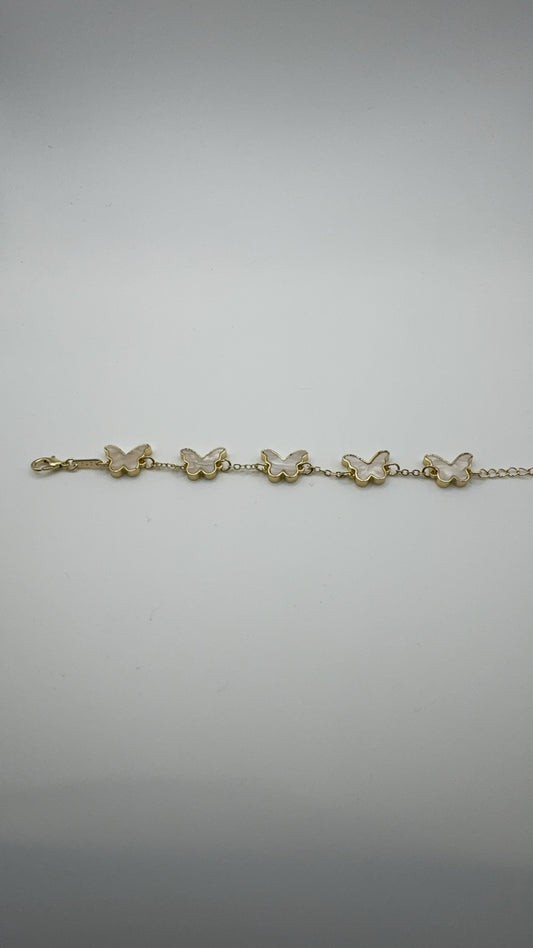 White butterfly bracelet