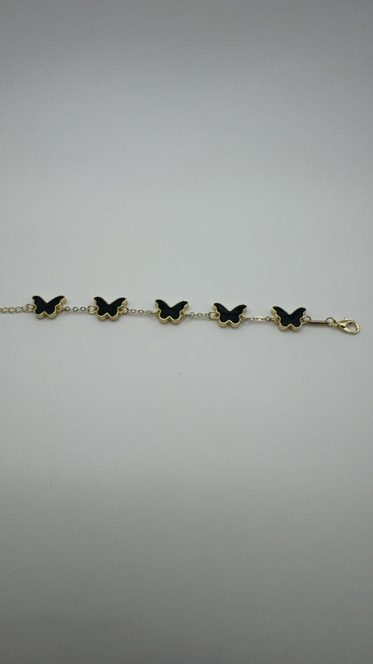 Black butterfly bracelet