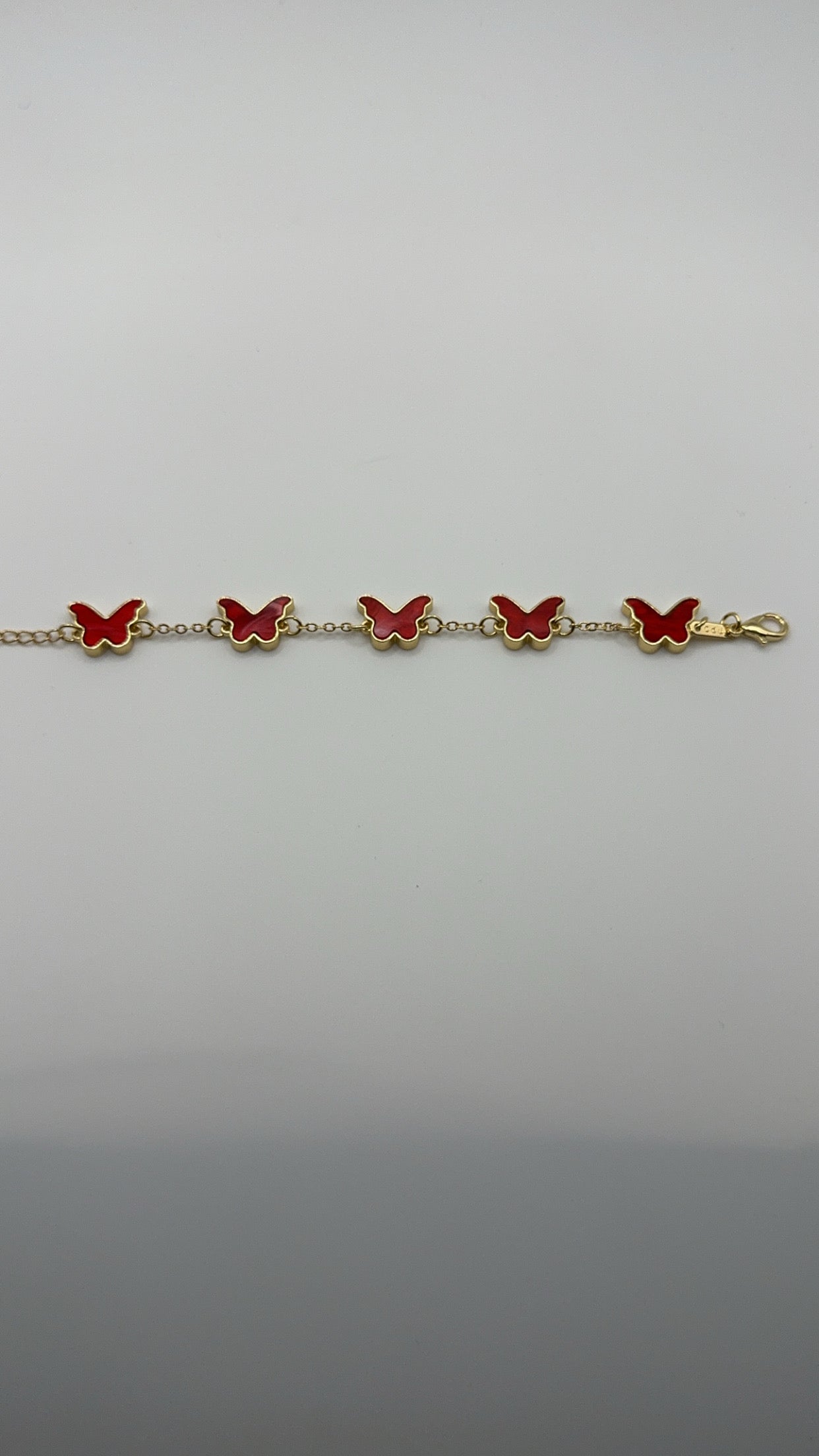 Red butterfly bracelet