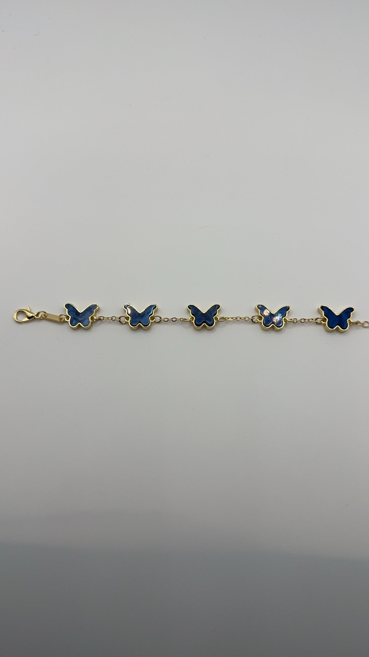 Dark blue butterfly bracelet