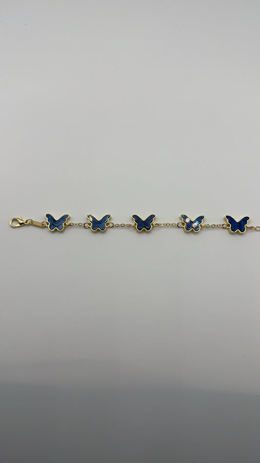 Dark blue butterfly bracelet