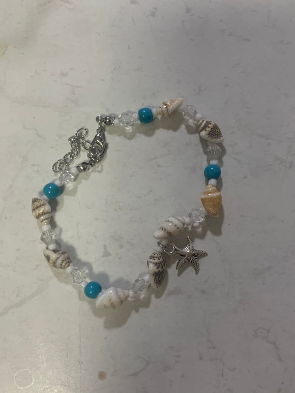 Seashell anklets