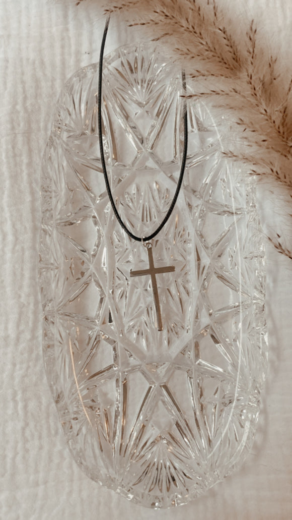 Handmade Silver Cross necklace